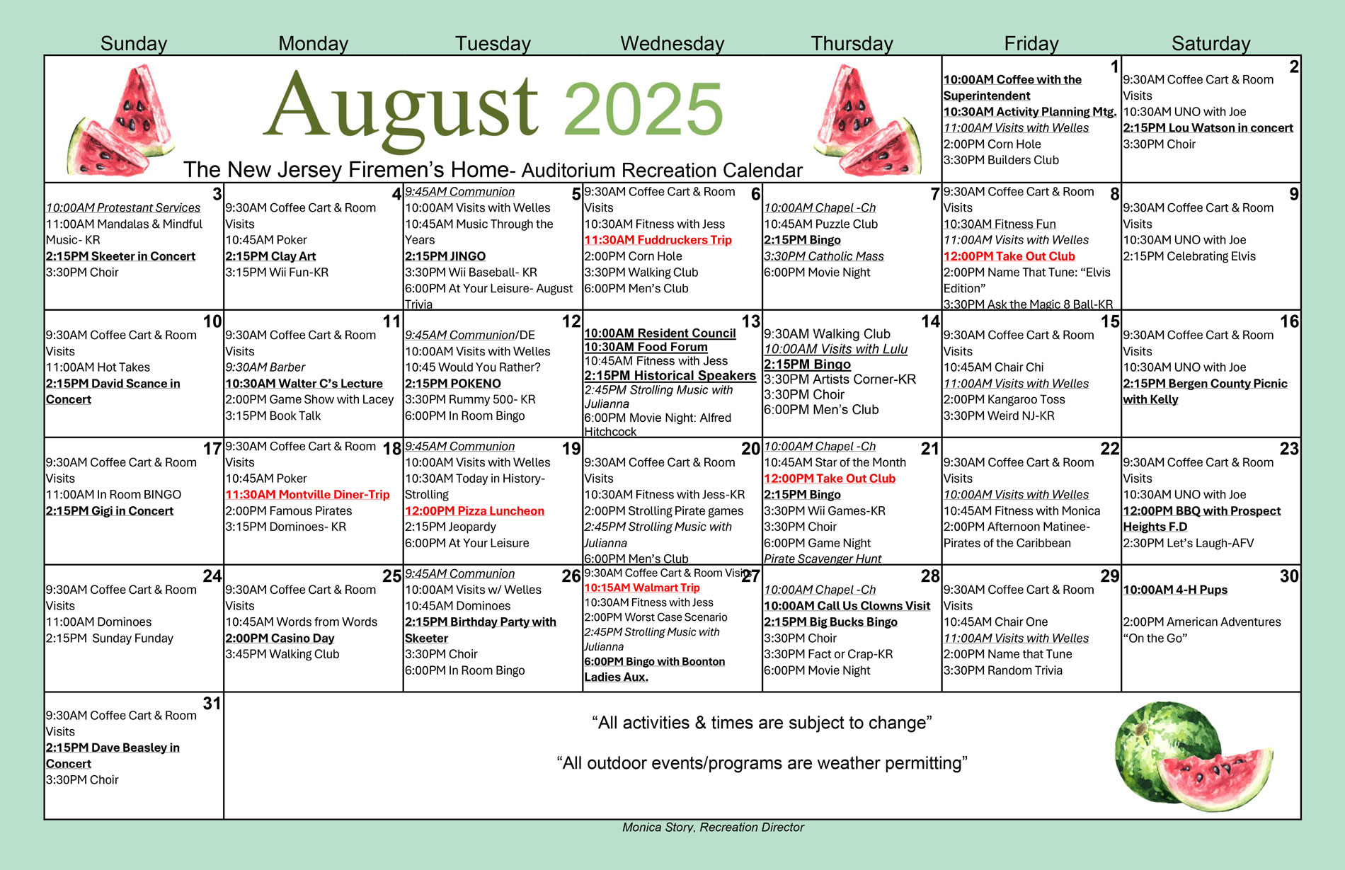 Upcoming Events