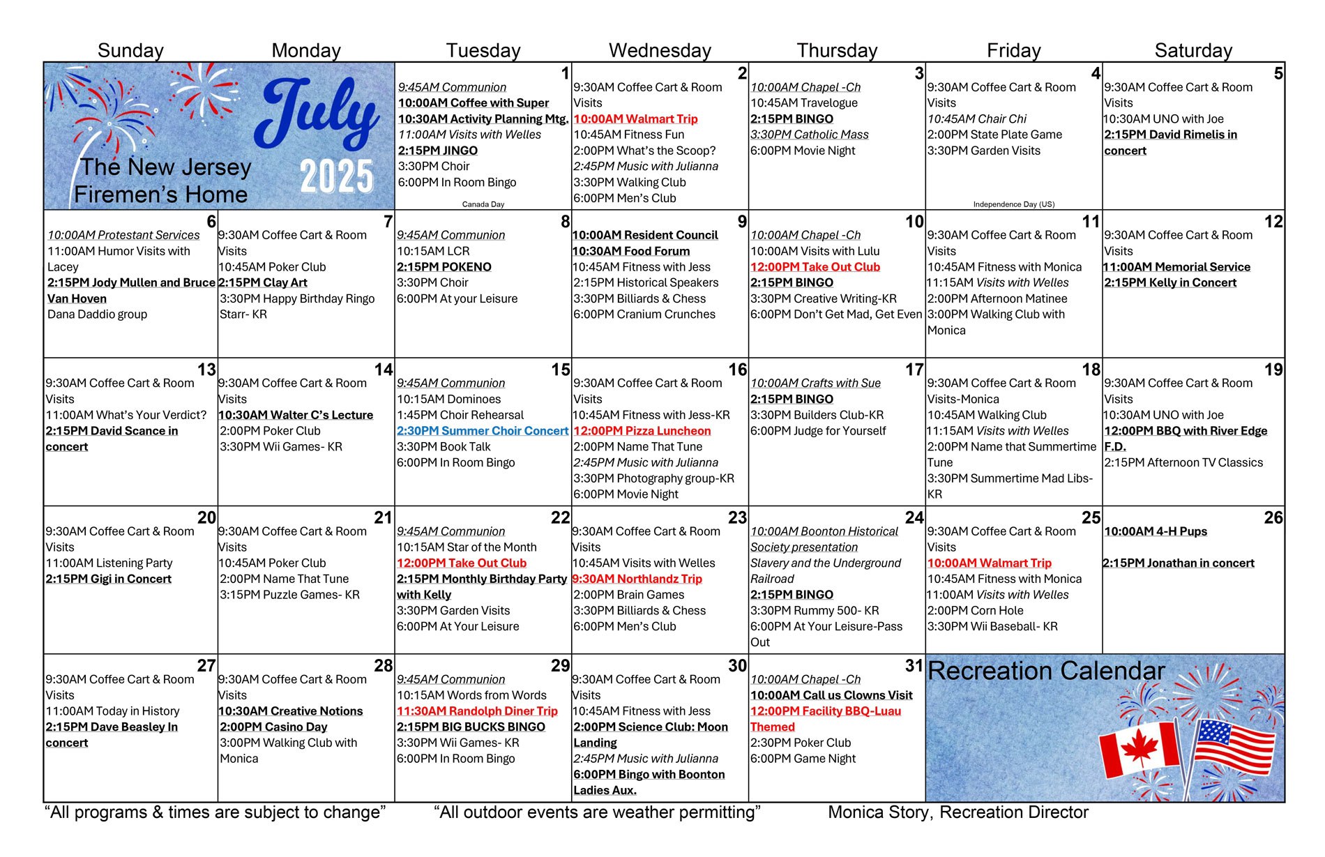Upcoming Events
