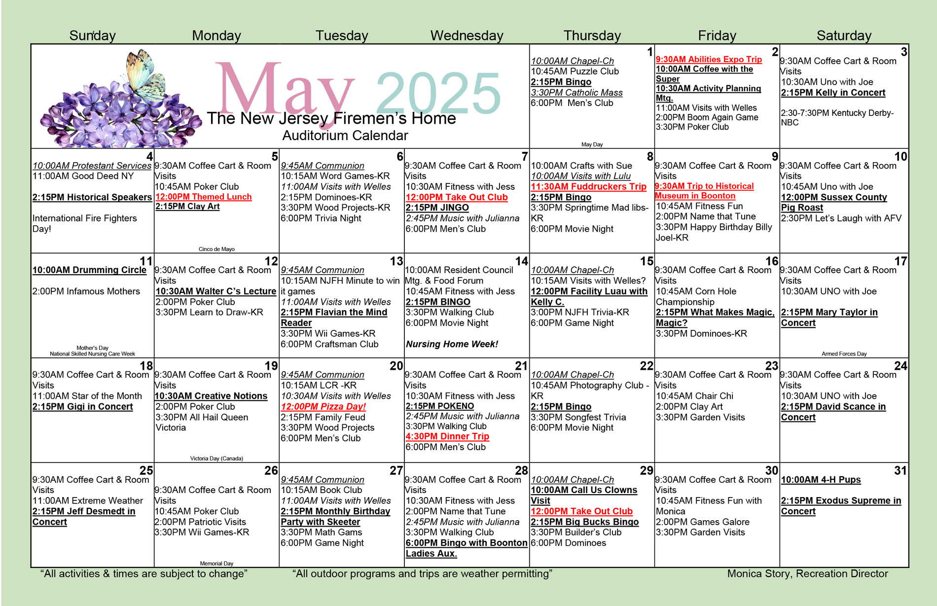 Upcoming Events